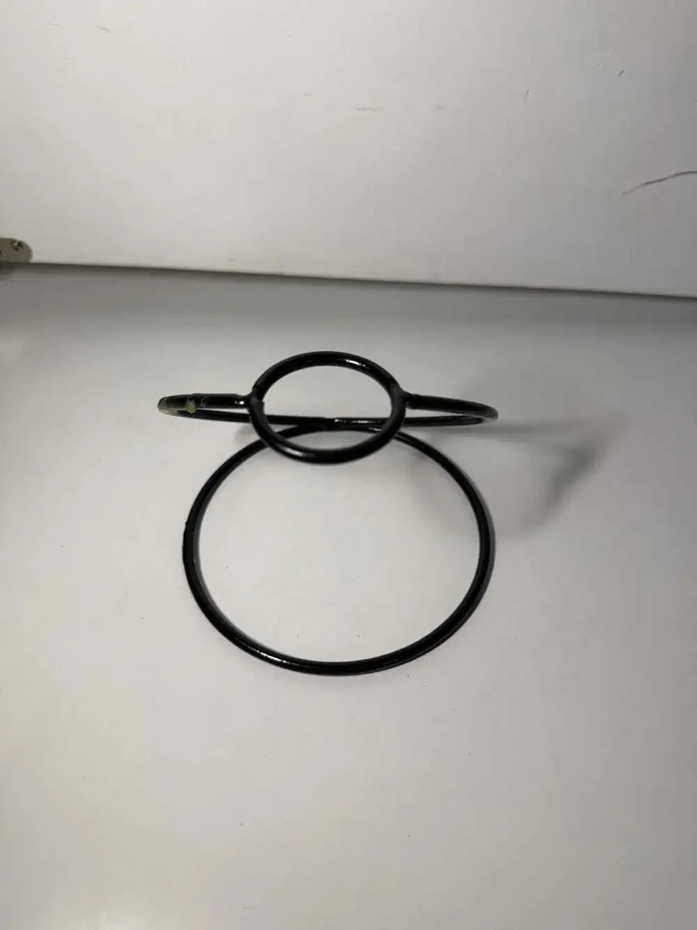 Matte Black Metal Towel Ring